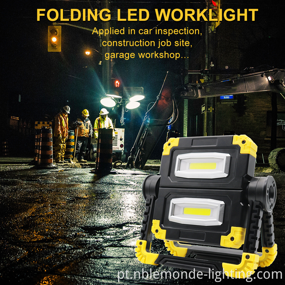 Lightweight 10-Watt Cordless COB LED Work Lamp